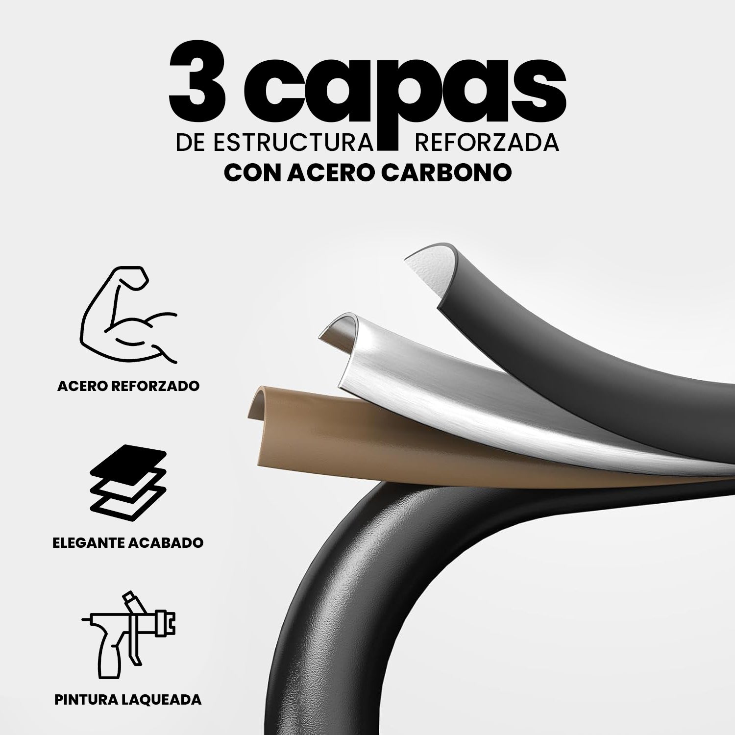 Escalera 2 Peldaños, Liviana, Plegable para uso Hogar Color Blanco
